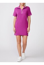 Thrive Societe Thrive Societe Easy Short Sleeve Scuba Dress Wild Berry