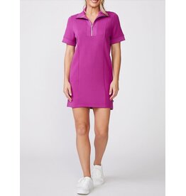Thrive Societe Thrive Societe Easy Short Sleeve Scuba Dress Wild Berry