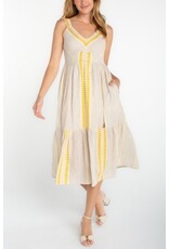 Liverpool Los Angeles Liverpool Sleeveless Midi Dress