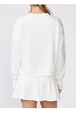 Thrive Societe Thrive Societe Elevate Knit Pullover White