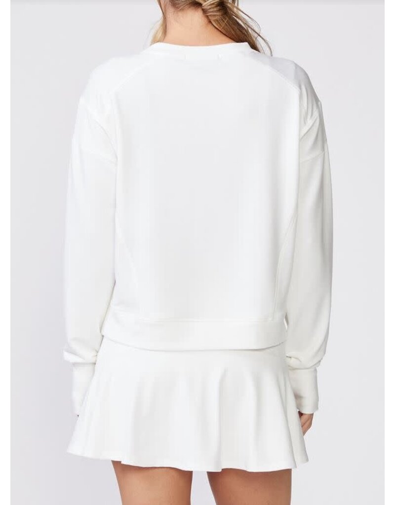 Thrive Societe Thrive Societe Elevate Knit Pullover White