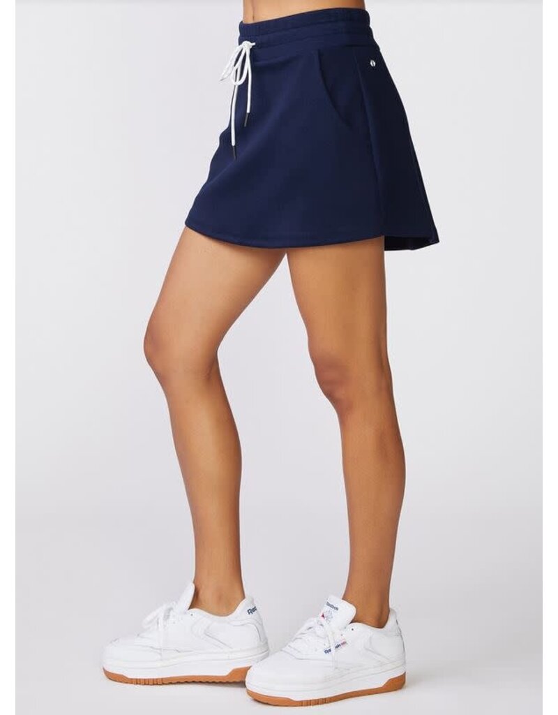 Thrive Societe Thrive Societe Pull On Scuba Skort Mood Indigo