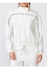 Thrive Societe Thrive Societe Long Sleeve Performance 1/4 Zip White