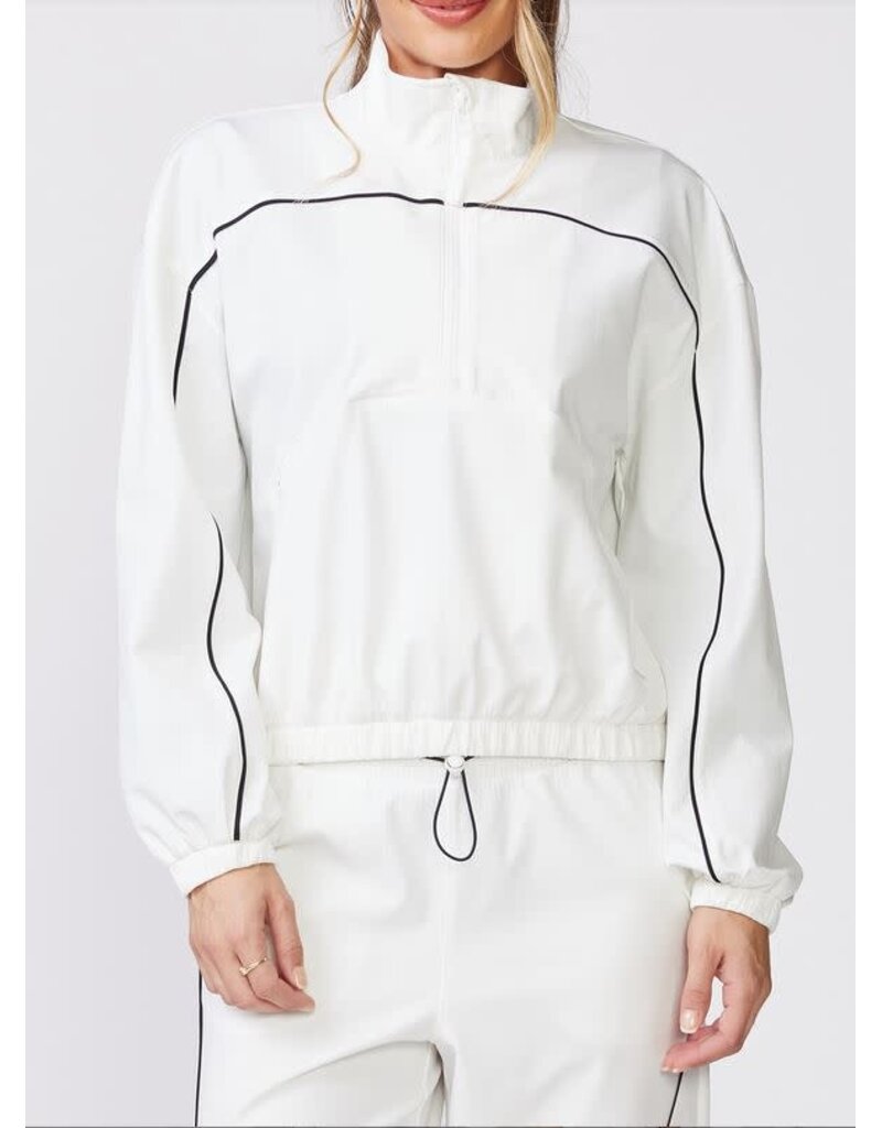 Thrive Societe Thrive Societe Long Sleeve Performance 1/4 Zip White