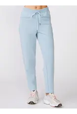 Thrive Societe Thrive Societe Luxe Waffle Mix Taper Pant Iced Blue