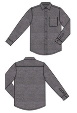 Liverpool Los Angeles Liverpool Men's Knit Long Sleeve Button Up Shirt