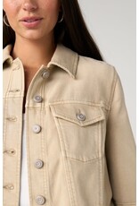 Liverpool Los Angeles Liverpool 3/4 Sleeve Frayed Flounce Jacket