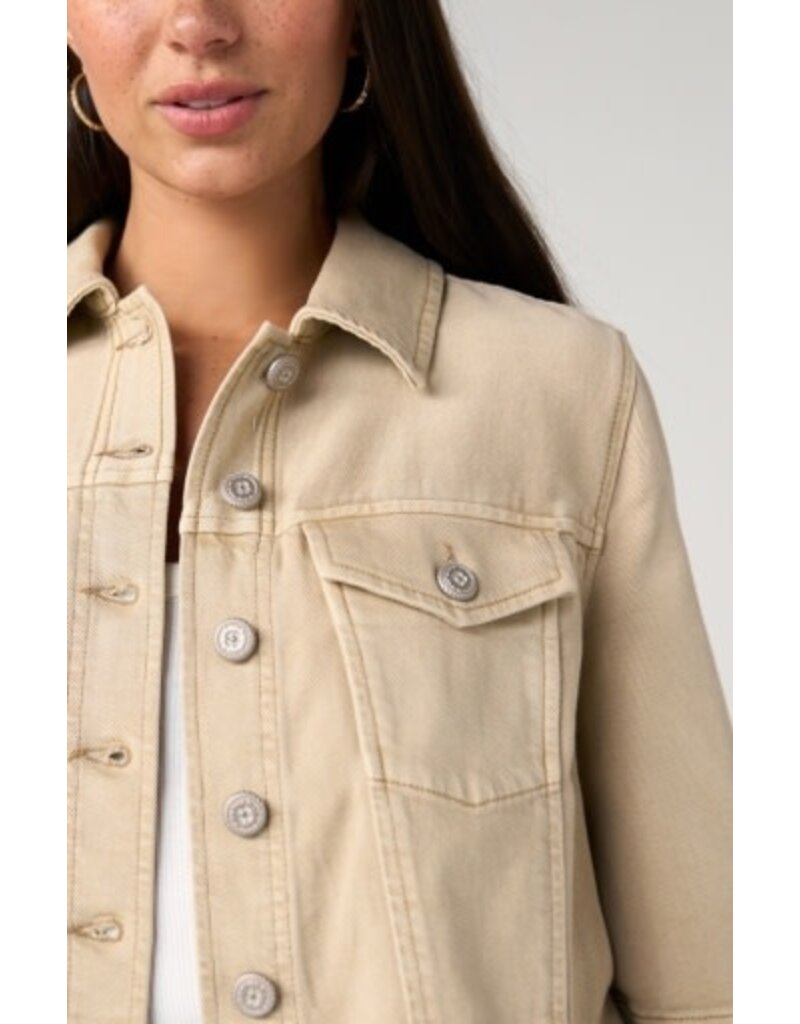 Liverpool Los Angeles Liverpool 3/4 Sleeve Frayed Flounce Jacket