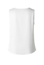 Liverpool Los Angeles Liverpool V-Neck Woven Tank with Lace Trim