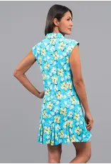 IBKul IBKul Eleanor Sleeveless Polo Dress Seafoam Lemonade