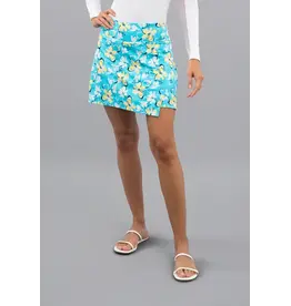 IBKul IBKul Eleanor Faux Wrap Skort Seafoam Lemonade 16.5"