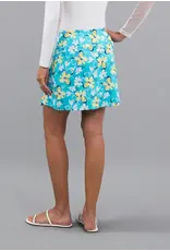 IBKul Eleanor Faux Wrap Skort Seafoam Lemonade 16.5"