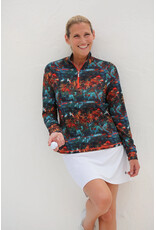 Famara Golf Famara Long Sleeve Mock Polo Take Flight