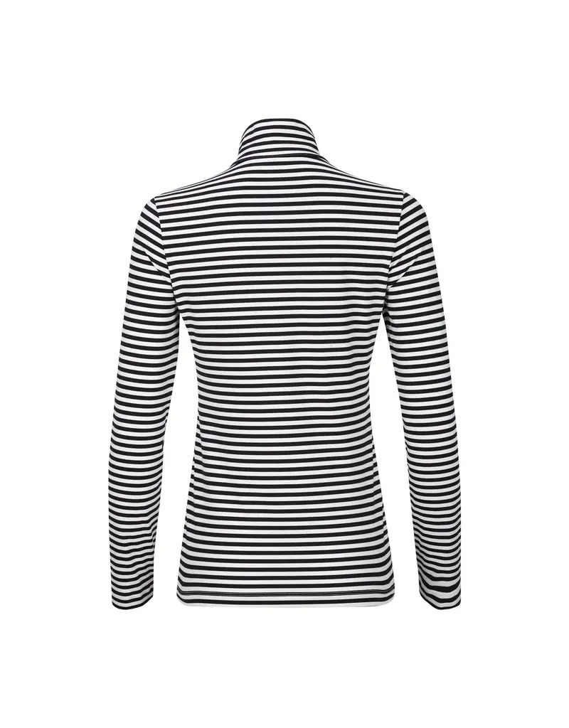 LOHLA Sport Lohla Sport The Malak Striped Long Sleeve Quarter Zip Navy Sample S