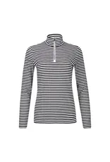 LOHLA Sport Lohla Sport The Malak Striped Long Sleeve Quarter Zip Navy Sample S