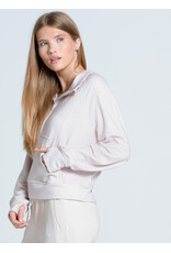 Lucky In Love Lucky In Love Renew Heather Zip Long Sleeve Beige