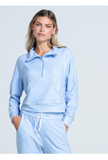 Lucky In Love Lucky in Love Renew Heather Zip Long Sleeve Powder