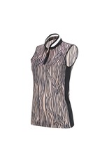 LOHLA Sport Lohla Sport The Zebra Print Sleeveless Top Navy Sample Small