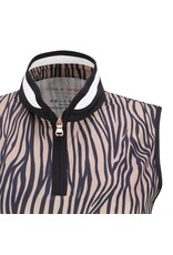 LOHLA Sport Lohla Sport The Zebra Print Sleeveless Top Navy Sample Small