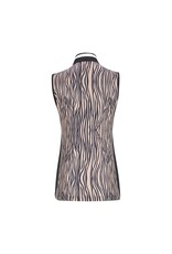 LOHLA Sport Lohla Sport The Zebra Print Sleeveless Top Navy Sample Small