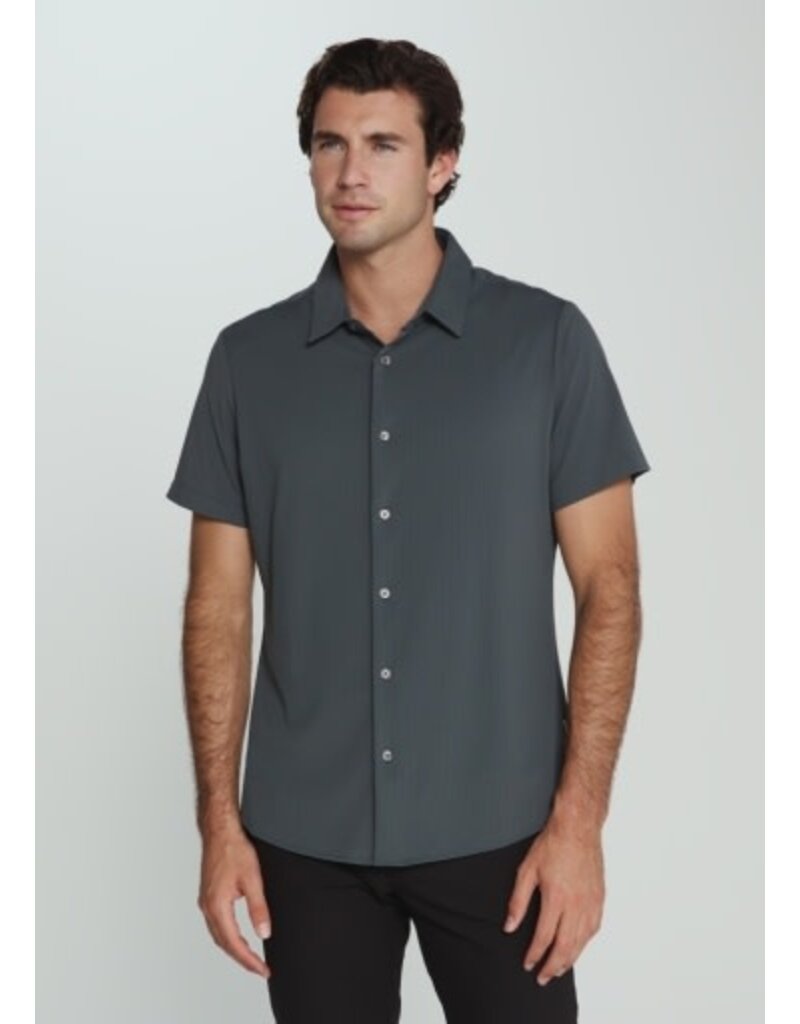 7 Diamonds 7 Diamonds Aldridge Short Sleeve Shirt Petrol Navy