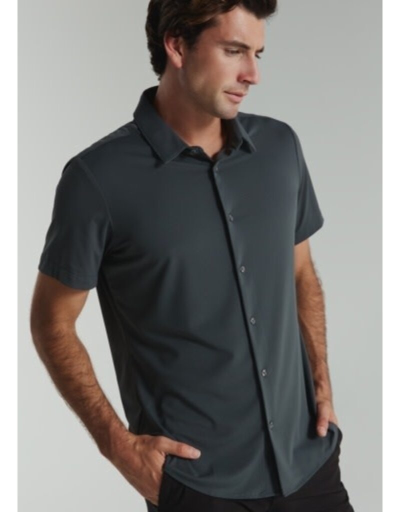 7 Diamonds 7 Diamonds Aldridge Short Sleeve Shirt Petrol Navy