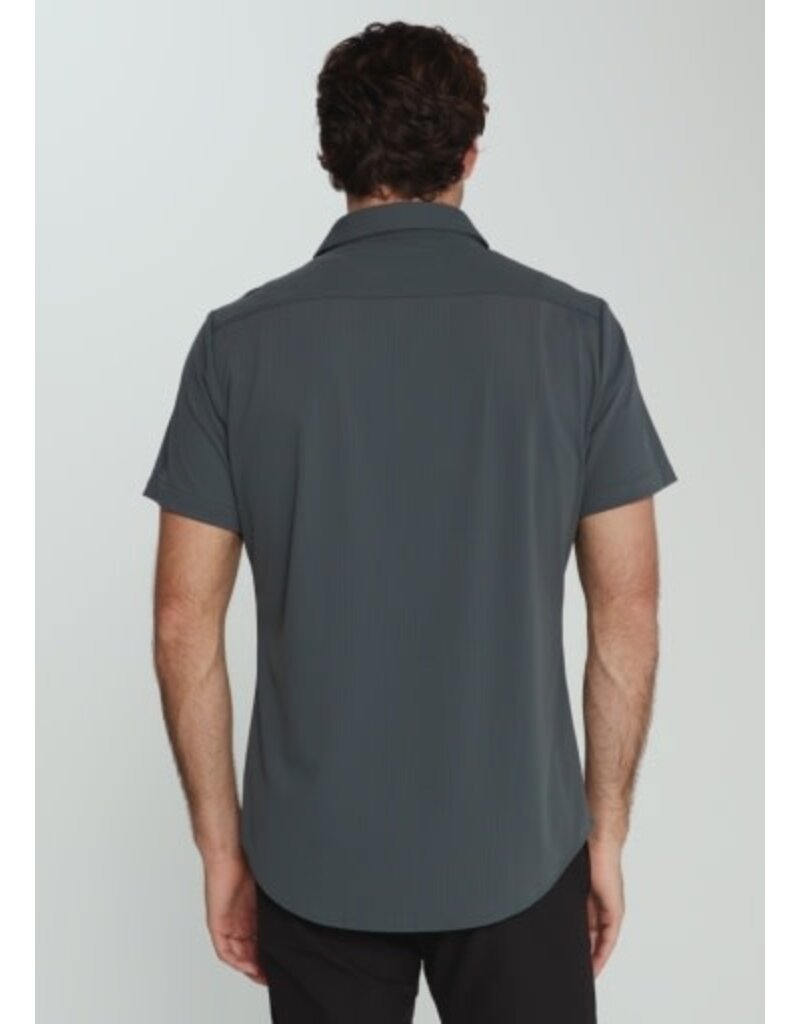 7 Diamonds 7 Diamonds Aldridge Short Sleeve Shirt Petrol Navy