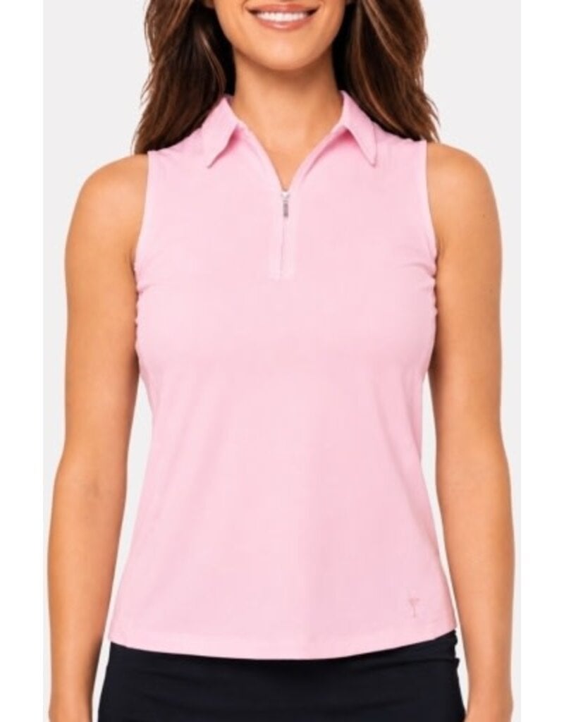 Golftini Golftini Sleeveless Zip Polo