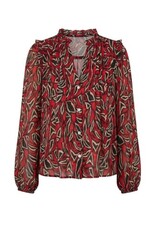 Liverpool Los Angeles Liverpool Long Sleeve Woven Blouse with Pintucks