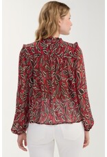 Liverpool Los Angeles Liverpool Long Sleeve Woven Blouse with Pintucks