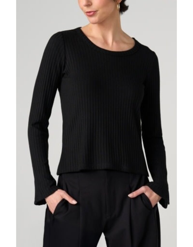 Liverpool Los Angeles Liverpool Long Sleeve Scoop Neck Knit Top