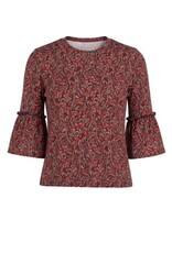Liverpool Los Angeles Liverpool Jewel Neck Flared Half Sleeve Knit Top