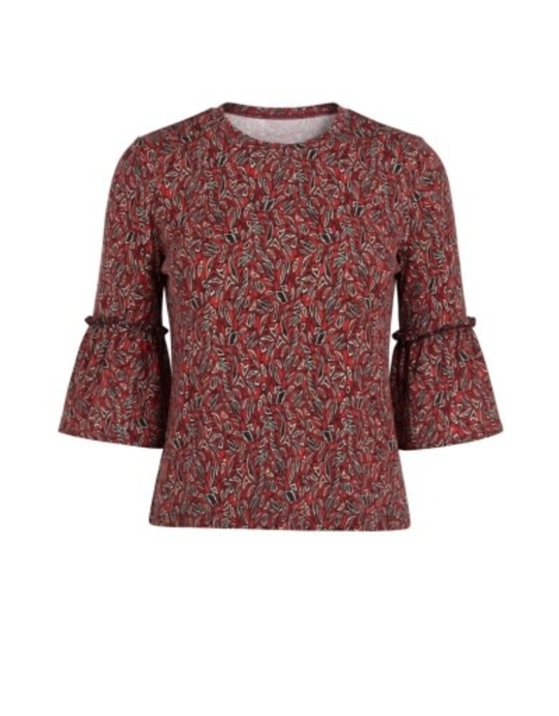 Liverpool Los Angeles Liverpool Jewel Neck Flared Half Sleeve Knit Top