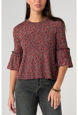Liverpool Los Angeles Liverpool Jewel Neck Flared Half Sleeve Knit Top