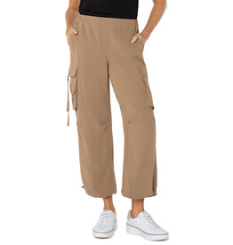 Liverpool Los Angeles Liverpool Cinch Hem Pull On Parachute Cargo Pants Palo Santo