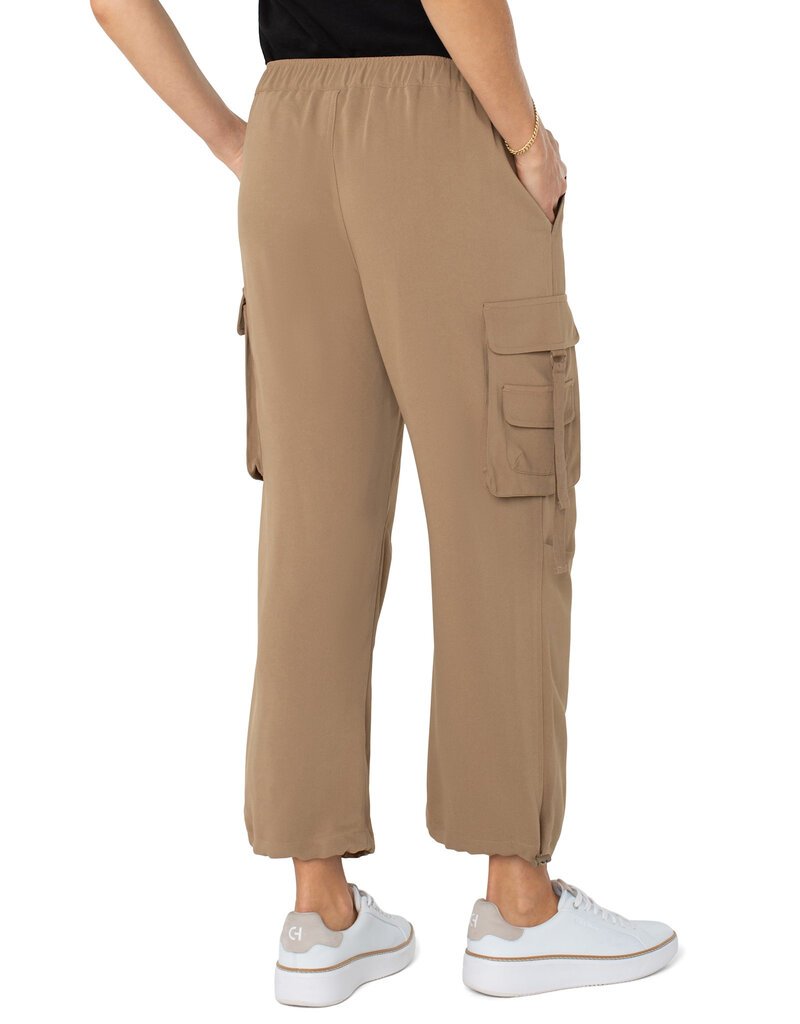 Liverpool Los Angeles Liverpool Cinch Hem Pull On Parachute Cargo Pants Palo Santo