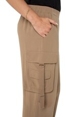 Liverpool Los Angeles Liverpool Cinch Hem Pull On Parachute Cargo Pants Palo Santo