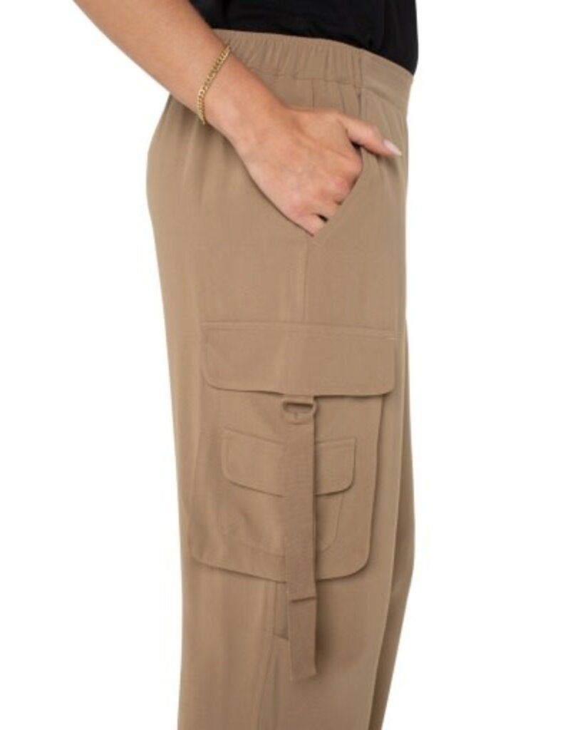Liverpool Los Angeles Liverpool Cinch Hem Pull On Parachute Cargo Pants Palo Santo