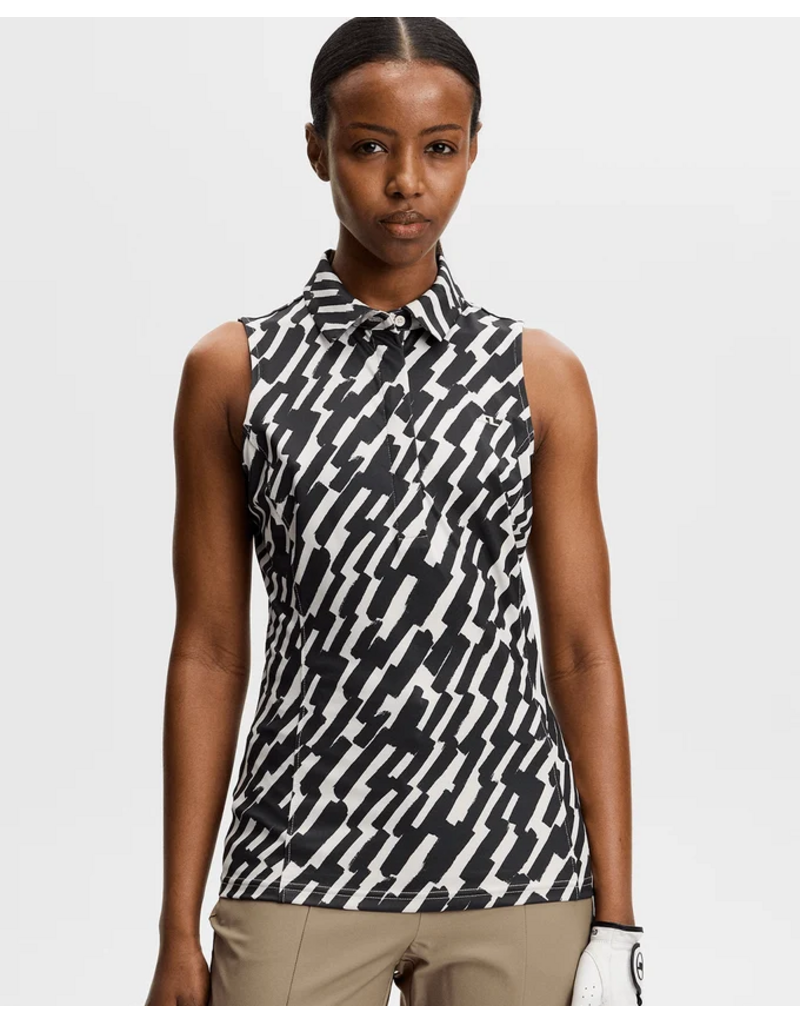 J.LINDEBERG - US J Lindeberg Dena Print Sleeveless Polo