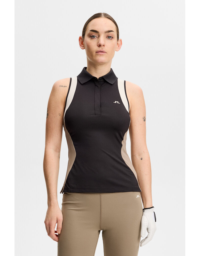 J.LINDEBERG - US J. Lindeberg Krissi Sleeveless Polo Black