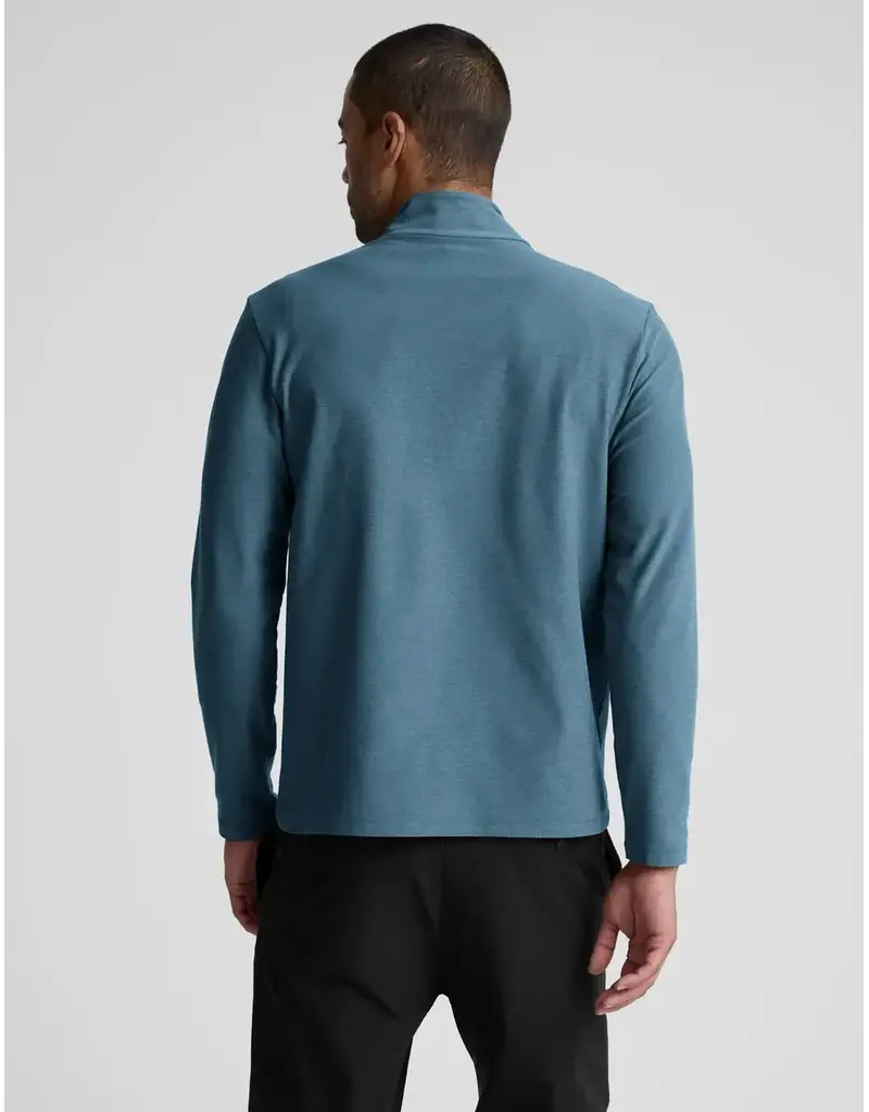 Beyond Yoga Beyond Yoga Spacedye Terrain Qtr Zip Vin Denim Blue Heather