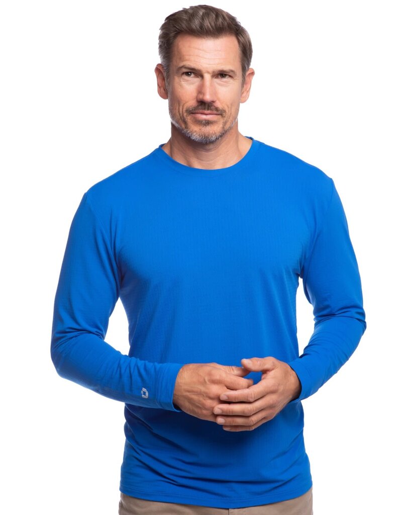 IBKul IBKul Solid Long Sleeve Crew Royal