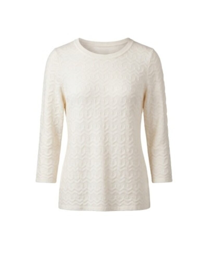 Liverpool Los Angeles Liverpool 3/4 Sleeve Crew Neck Knit Top with Rib Trim