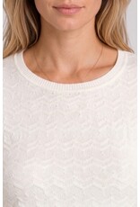 Liverpool Los Angeles Liverpool 3/4 Sleeve Crew Neck Knit Top with Rib Trim