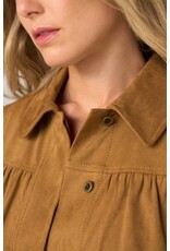 Liverpool Los Angeles Liverpool Puff Sleeve Jacket with Laser Cut Hem