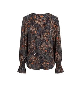 Liverpool Los Angeles Liverpool Long Sleeve Woven Blouse with Pintucks