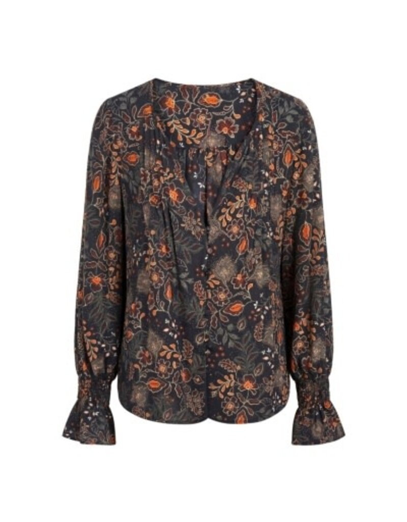 Liverpool Los Angeles Liverpool Long Sleeve Woven Blouse with Pintucks