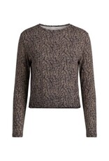 Liverpool Los Angeles Liverpool Long Sleeve Jewel Neck Knit Top with Shirring