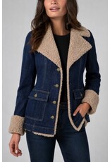 Liverpool Los Angeles Liverpool Sherpa Trimmed Notch Collar Jacket