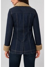 Liverpool Los Angeles Liverpool Sherpa Trimmed Notch Collar Jacket